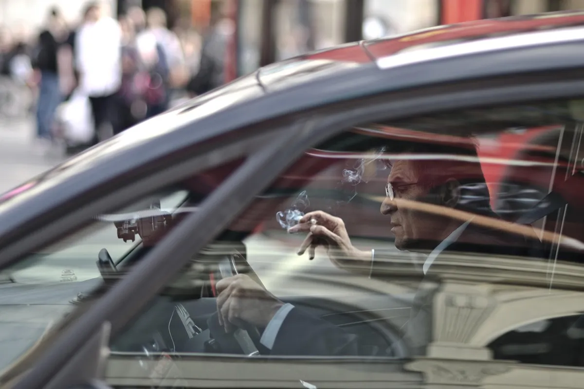 driver, car, street, man, smoking, person, vehicle, auto, automobile, driving, candid, car wallpapers, city, urban, london, street photography